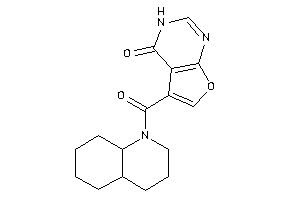 5-(3,4,4a,5,6,7,8,8a-octahydro-2H-quinoline-1-carbonyl)-3H-furo[2,3-d]pyrimidin-4-one