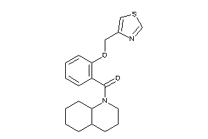 3,4,4a,5,6,7,8,8a-octahydro-2H-quinolin-1-yl-[2-(thiazol-4-ylmethoxy)phenyl]methanone