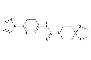 N-(6-pyrazol-1-yl-3-pyridyl)-1,4-dioxa-8-azaspiro[4.5]decane-8-carboxamide