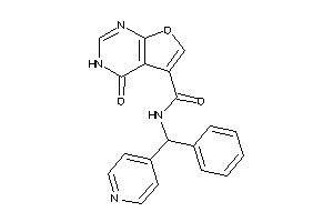 4-keto-N-[phenyl(4-pyridyl)methyl]-3H-furo[2,3-d]pyrimidine-5-carboxamide