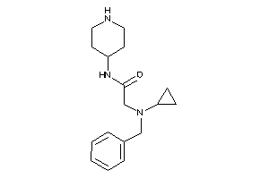 2-[benzyl(cyclopropyl)amino]-N-(4-piperidyl)acetamide