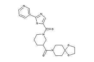 1,4-dioxa-8-azaspiro[4.5]decan-8-yl-[1-[2-(3-pyridyl)thiazole-5-carbonyl]-3-piperidyl]methanone