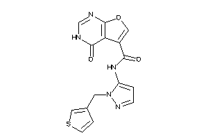 4-keto-N-[2-(3-thenyl)pyrazol-3-yl]-3H-furo[2,3-d]pyrimidine-5-carboxamide