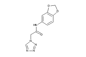 N-(1,3-benzodioxol-5-yl)-2-(tetrazol-1-yl)acetamide