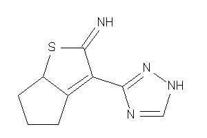 Image of [3-(1H-1,2,4-triazol-3-yl)-4,5,6,6a-tetrahydrocyclopenta[b]thiophen-2-ylidene]amine
