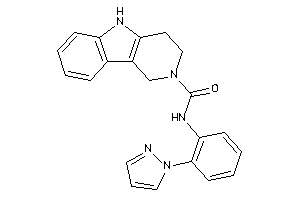 N-(2-pyrazol-1-ylphenyl)-1,3,4,5-tetrahydropyrido[4,3-b]indole-2-carboxamide