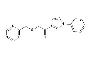 1-(1-phenylpyrrol-3-yl)-2-(s-triazin-2-ylmethylthio)ethanone