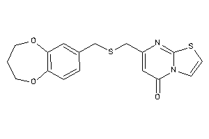 Image of 7-[(3,4-dihydro-2H-1,5-benzodioxepin-7-ylmethylthio)methyl]thiazolo[3,2-a]pyrimidin-5-one