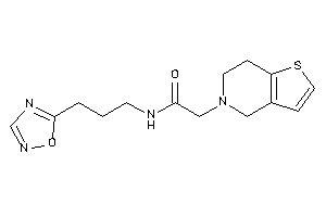 2-(6,7-dihydro-4H-thieno[3,2-c]pyridin-5-yl)-N-[3-(1,2,4-oxadiazol-5-yl)propyl]acetamide