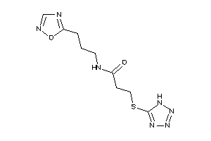 N-[3-(1,2,4-oxadiazol-5-yl)propyl]-3-(1H-tetrazol-5-ylthio)propionamide