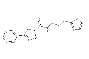 N-[3-(1,2,4-oxadiazol-5-yl)propyl]-3-phenyl-2-isoxazoline-5-carboxamide