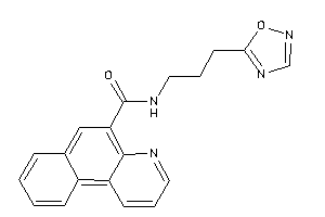 N-[3-(1,2,4-oxadiazol-5-yl)propyl]benzo[f]quinoline-5-carboxamide