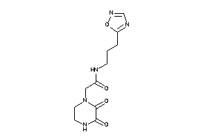 2-(2,3-diketopiperazino)-N-[3-(1,2,4-oxadiazol-5-yl)propyl]acetamide