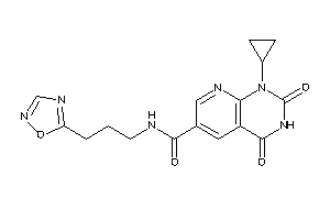 1-cyclopropyl-2,4-diketo-N-[3-(1,2,4-oxadiazol-5-yl)propyl]pyrido[2,3-d]pyrimidine-6-carboxamide