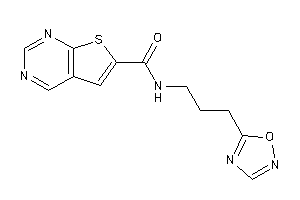 N-[3-(1,2,4-oxadiazol-5-yl)propyl]thieno[2,3-d]pyrimidine-6-carboxamide