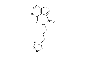 4-keto-N-[3-(1,2,4-oxadiazol-5-yl)propyl]-3H-furo[2,3-d]pyrimidine-5-carboxamide