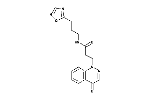 Image of 3-(4-ketocinnolin-1-yl)-N-[3-(1,2,4-oxadiazol-5-yl)propyl]propionamide