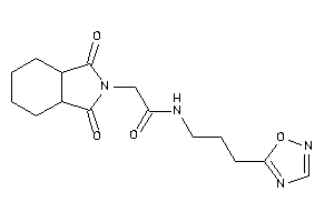 2-(1,3-diketo-3a,4,5,6,7,7a-hexahydroisoindol-2-yl)-N-[3-(1,2,4-oxadiazol-5-yl)propyl]acetamide