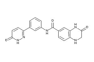 3-keto-N-[3-(6-keto-1H-pyridazin-3-yl)phenyl]-2,4-dihydro-1H-quinoxaline-6-carboxamide