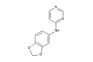 1,3-benzodioxol-5-yl(4-pyrimidyl)amine