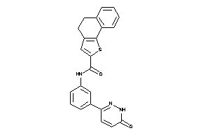 N-[3-(6-keto-1H-pyridazin-3-yl)phenyl]-4,5-dihydrobenzo[g]benzothiophene-2-carboxamide