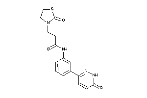 N-[3-(6-keto-1H-pyridazin-3-yl)phenyl]-3-(2-ketothiazolidin-3-yl)propionamide