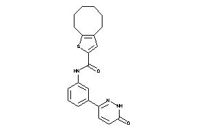 N-[3-(6-keto-1H-pyridazin-3-yl)phenyl]-4,5,6,7,8,9-hexahydrocycloocta[b]thiophene-2-carboxamide