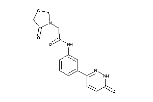 N-[3-(6-keto-1H-pyridazin-3-yl)phenyl]-2-(4-ketothiazolidin-3-yl)acetamide