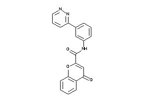 4-keto-N-(3-pyridazin-3-ylphenyl)chromene-2-carboxamide