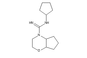 N-cyclopentyl-3,4a,5,6,7,7a-hexahydro-2H-cyclopenta[b][1,4]oxazine-4-carboxamidine