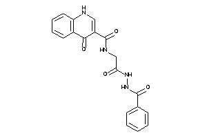 N-[2-(N'-benzoylhydrazino)-2-keto-ethyl]-4-keto-1H-quinoline-3-carboxamide