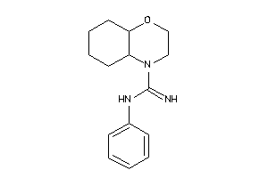N-phenyl-2,3,4a,5,6,7,8,8a-octahydrobenzo[b][1,4]oxazine-4-carboxamidine