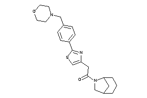 1-(6-azabicyclo[3.2.1]octan-6-yl)-2-[2-[4-(morpholinomethyl)phenyl]thiazol-4-yl]ethanone