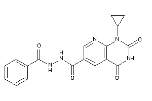 N'-benzoyl-1-cyclopropyl-2,4-diketo-pyrido[2,3-d]pyrimidine-6-carbohydrazide