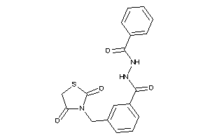 N'-benzoyl-3-[(2,4-diketothiazolidin-3-yl)methyl]benzohydrazide