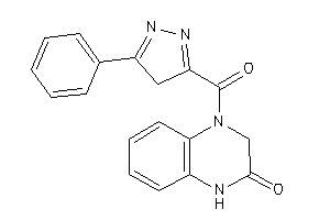 4-(5-phenyl-4H-pyrazole-3-carbonyl)-1,3-dihydroquinoxalin-2-one