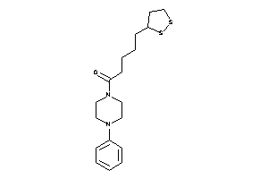 5-(dithiolan-3-yl)-1-(4-phenylpiperazino)pentan-1-one