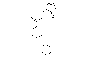 3-[3-(4-benzylpiperazino)-3-keto-propyl]-4-thiazolin-2-one