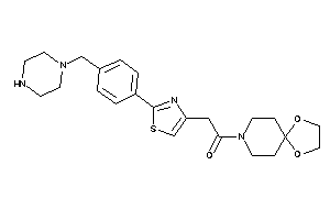 1-(1,4-dioxa-8-azaspiro[4.5]decan-8-yl)-2-[2-[4-(piperazinomethyl)phenyl]thiazol-4-yl]ethanone