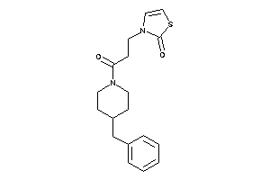 3-[3-(4-benzylpiperidino)-3-keto-propyl]-4-thiazolin-2-one