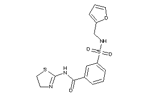 3-(2-furfurylsulfamoyl)-N-(2-thiazolin-2-yl)benzamide