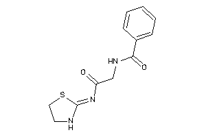 Image of N-[2-keto-2-(thiazolidin-2-ylideneamino)ethyl]benzamide