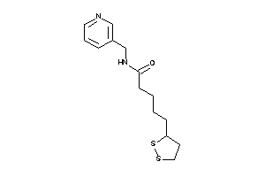Image of 5-(dithiolan-3-yl)-N-(3-pyridylmethyl)valeramide