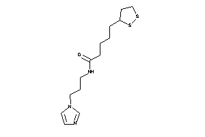 Image of 5-(dithiolan-3-yl)-N-(3-imidazol-1-ylpropyl)valeramide