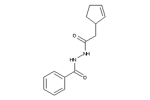 N'-(2-cyclopent-2-en-1-ylacetyl)benzohydrazide