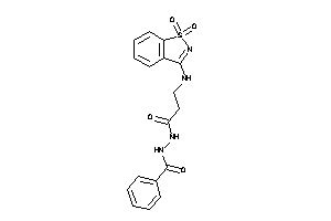 N'-[3-[(1,1-diketo-1,2-benzothiazol-3-yl)amino]propanoyl]benzohydrazide