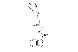 Image of N'-(3-phenoxypropanoyl)-1H-pyrrolo[2,3-b]pyridine-3-carbohydrazide