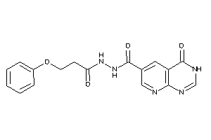 4-keto-N'-(3-phenoxypropanoyl)-3H-pyrido[2,3-d]pyrimidine-6-carbohydrazide