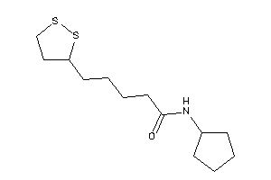 N-cyclopentyl-5-(dithiolan-3-yl)valeramide