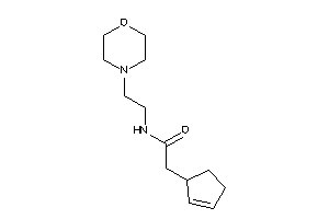 2-cyclopent-2-en-1-yl-N-(2-morpholinoethyl)acetamide